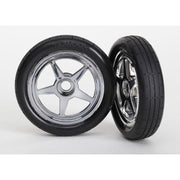 Traxxas 6975 Front Crome Wheel & Slick Tyre (2pcs)