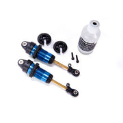 Traxxas 7461 GTR Long Shocks Assembled without Spings PTFE-coated Bodies with Tin Shafts Blue 2pc