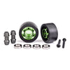 Traxxas 7775G Wheelie Bar Wheels Set 6061-T6 Anodised Aluminium Green