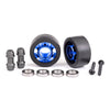 Traxxas 7775X Wheelie Bar Wheels Set 6061-T6 Anodised Aluminium Blue