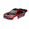 Traxxas 7812R XRT Asssembled Body Shell Painted with Decals Red