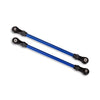 Traxxas 8143X Powder Coated Steel Front Lower Suspension Links 5 x 104mm Assembled Blue for 8140X