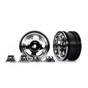 Traxxas 8158X Wheels 2.2 inch Chrome with Center Caps Requires 8255A