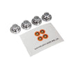 Traxxas 8164 Chrome Wheel Center Caps 4pc with Decal Sheet Requires 8255A
