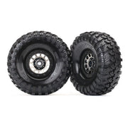 Traxxas 8174 Canyon Trail 4.6 x 1.9 inch Tyres and Method 105 1.9 inch Wheels Black Chrome Beadlock with Foam Inserts