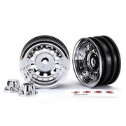 Traxxas 8175 Wheels 1.9 icnh Chrome with Centre Caps and Decals Requires 8255A