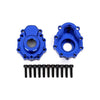 Traxxas 8251X 6061-T6 Aluminium Outer Portal Housings Blue 2pc