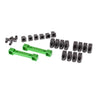 Traxxas 8334G Mounts Suspension Arms Aluminum Green Anodized Front and Rear