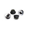 Traxxas 8447A Aluminium Nuts 5mm Flanged Nylon Locking Serrated Black 4pc