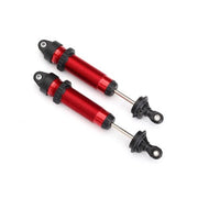 Traxxas 8460R Aluminium Rear Threaded GTR Shocks 139mm Red 2pc