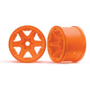 Traxxas 8671A 3.8in 17mm Splined Wheels 2pc Orange