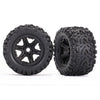 Traxxas 8672 Wheels Talon EXT Tyres Foam Inserts 2pc 17mm Splined Black