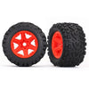 Traxxas 8672A Wheels Talon EXT Tyres Foam Inserts 2pc 17mm Splined Orange