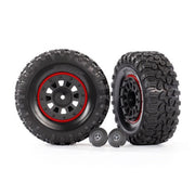 Traxxas 8874 Canyon RT 4.6 x 2.2 inch Tyres and 2.2 inch Black Mercedes-Benz G 63 Wheels Assembled and Glued 2pc(requires 8255A)