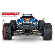 Traxxas 89086-4 Maxx V2 With WideMAXX 1/10 Electric RC Monster Truck Blue