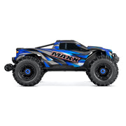 Traxxas 89086-4 Maxx V2 With WideMAXX 1/10 Electric RC Monster Truck Blue