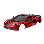 Traxxas 9311R Chevrolet Corvette Stingray Body includes Accessories and Decals Applied Red