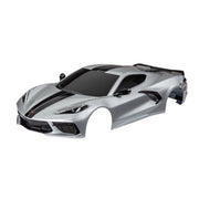 Traxxas 9311T Chevrolet Corvette Stingray Body includes Accessories and Decals Applied Silver