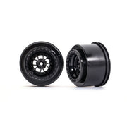 Traxxas 9473 Rear Weld Gloss Black Wheels 2pc
