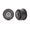 Traxxas 9473A Rear Weld Satin Black Chrome Wheels 2pc