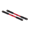 Traxxas 9548R Camber Links Rear Tubes 7075-T6 Anodised Aluminium Red