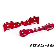 Traxxas 9630R Tie Bars Rear 7075-T6 Anodised Aluminium Red