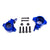 Traxxas 9635X Steering Blocks with Left and Right Arms 6061-T6 Anodised Aluminium Blue