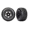 Traxxas 9672 3.8in Wheels Sledgehammer Tyres Foam Inserts 2pc Black