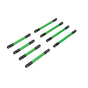 Traxxas 9749-GRN Suspension Link Set 6061-T6 Aluminum Green Anodized