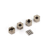 Traxxas 9750A Wheel Hubs 7mm Hex Steel 4pc / Axle Pins 8pc