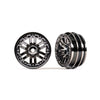 Traxxas 9768-BLKCR Wheels 1.0inch Black Chrome 2pc