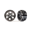 Traxxas 9770-BLKCR Wheels 1.0inch Black Chrome 2pc