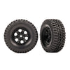 Traxxas 9774 Tyres and Wheels Assembled (Black 1.0inch Wheels BFGoodrich Mud-Terrain T/A KM3 2.2x1.0inch Tyres) 2pc