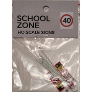 The Train Girl TTG005 HO Australian Street Sign School Zone Pack