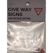 The Train Girl TTG008 HO Australian Street Sign Give Way 4pk