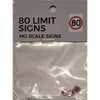 The Train Girl TTG011 HO Australian Street Sign 80km Limit 4pk