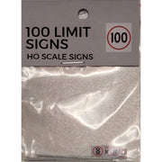 The Train Girl TTG012 HO Australian Street Sign 100km Limit 4pk