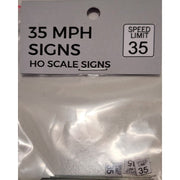 The Train Girl TTG013 HO Australian Street Sign 35mph Limit 4pk