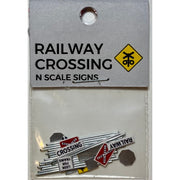 The Train Girl TTG021 N Australian Street Sign Railway Crossing Pack