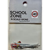 The Train Girl TTG024 N Australian Street Sign School Zone Pack
