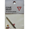 The Train Girl TTG027 N Australian Street Sign Give Way 4pk