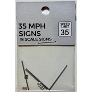 The Train Girl TTG032 N Australian Street Sign 35mph Limit 4pk