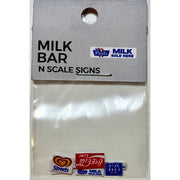The Train Girl TTG035 N Australian Street Sign Aussie Advertising Milk Bar 6pk