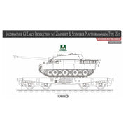 Takom 1/35 Jagdpanther G1 early production w/Zimmerit and Schwerer Plattformwagen Type SSys (Interior Not Included) TAK-2125X 4897051421504