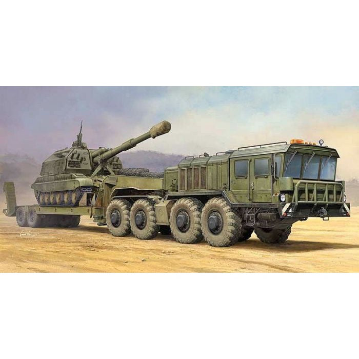 Maquette Trumpeter 1/35 KZKT-7428 Avec Semi-remorque KZKT-9101 – Réf 01039, Neuve