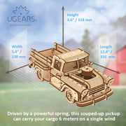 Ugears 70171 Pickup Lumberjack Truck