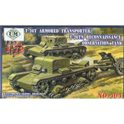 UM Military Tactics 404 1/72 T-26T Armored Transport / T-26N Reconnaissance Observation Tank