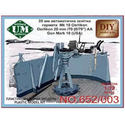 UM Military Tactics 652-0 1/72 Oerlikon 20mm/70 Mk.4 AA Gun Mk.10 USA