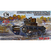UM Models 1/72 Vickers E Mk.A British Tank Made for Poland Rubber Tracks