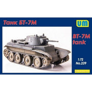 Unimodel 239 1/72 BT-7M Tank Plastic Model Kit